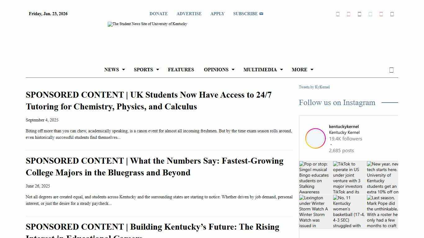 Sponsored Content – Kentucky Kernel